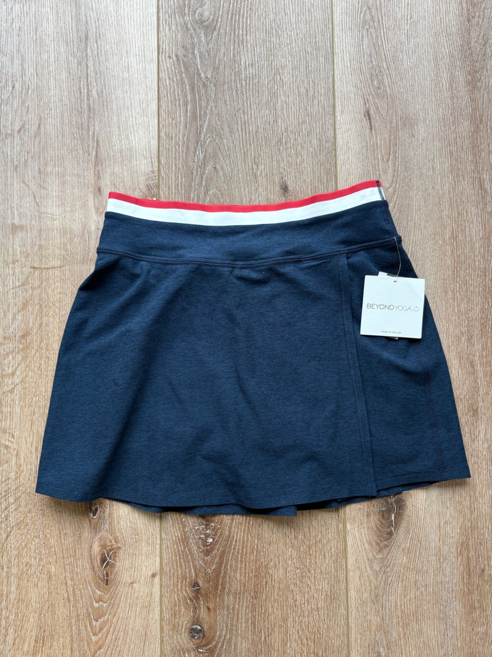 BeyondYoga Navy Tennis Skirt